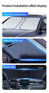 Foldable Car Windshield Sun Shade — No Umbrella Ribs Design