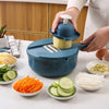 Multi-Function Vegetable Slicer & Grater with Basket Bowl