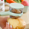Handheld Rotary Vegetable & Potato Peeler with Peel Collector