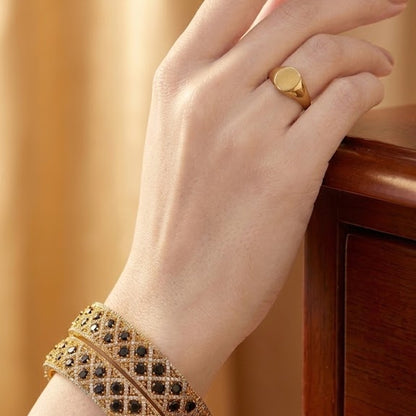 1 Carat Gold Plated Premium Bangles – Long Lasting Color | Elegant Filigree Design